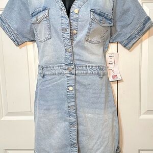 Celebrity Pink Light Blue Denim Dress